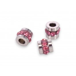 Korálka 5x4mm CHIRURGICKÁ OCEĽ, 2ks (ch1724ru)